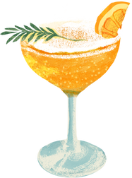 Cocktail with Citrus and Herb